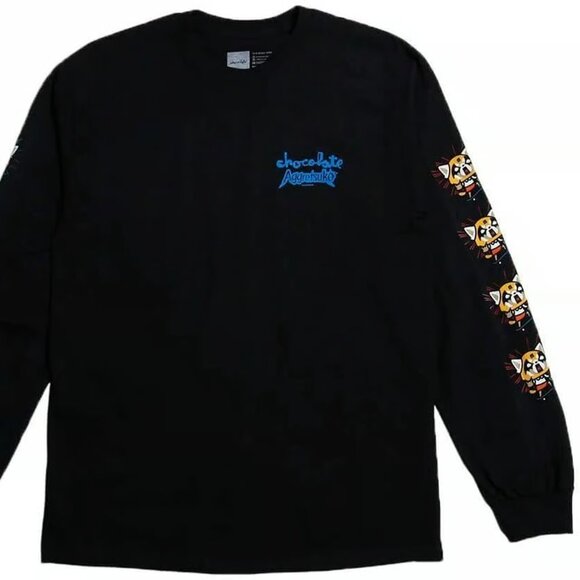 Chocolate X Aggretsuko Long Sleeve Tee Size M - Picture 1 of 5